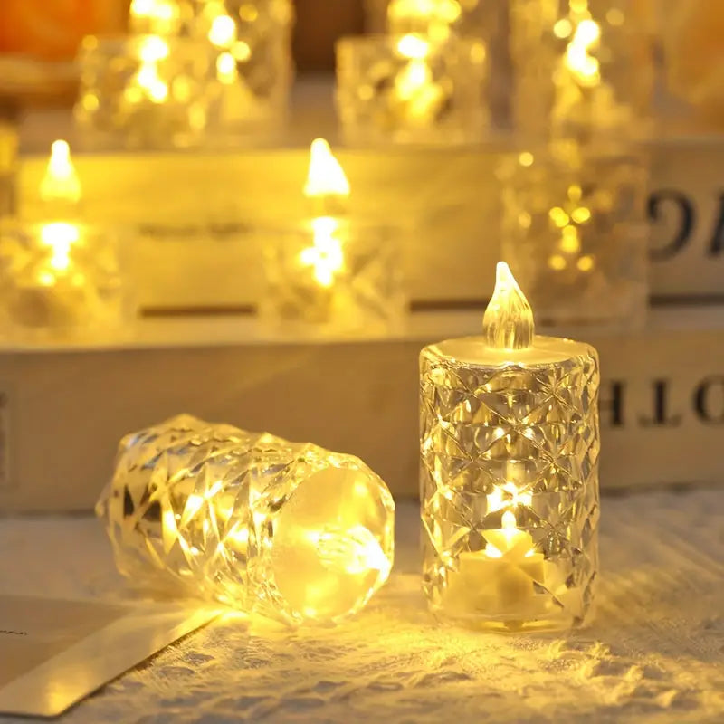 ON SALEđ„3pcs/SET Crystal Flameless Candle Light-Buy 4 Sets Free Shipping