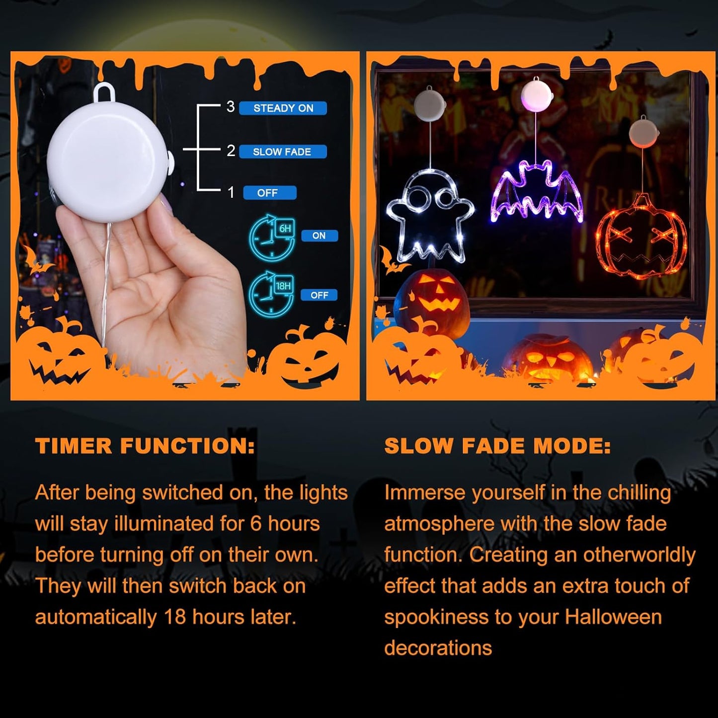 Halloween Ordinary Suction Cup Lamp