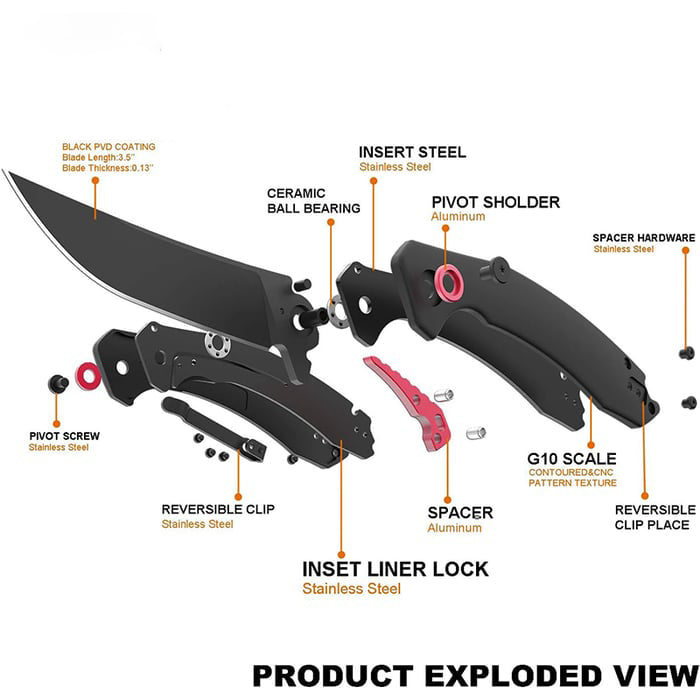 đ„Limited Time Discount đ„ Upgrade Blue Moon G10 Folding Knife