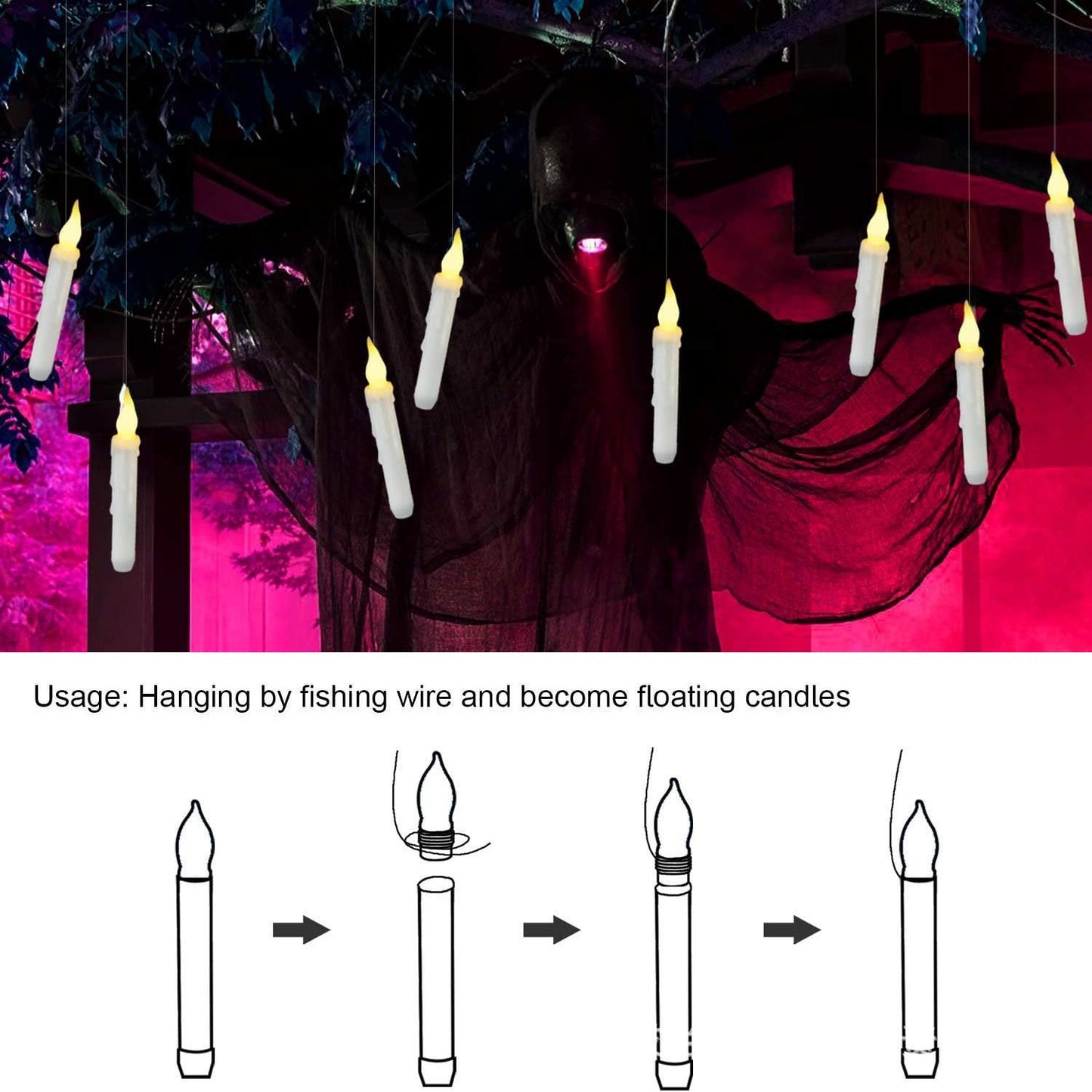 đ»đ»Flameless Candles with Magic Wand Remote đ„