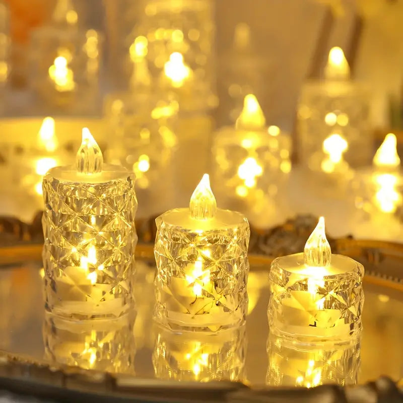 ON SALEđ„3pcs/SET Crystal Flameless Candle Light-Buy 4 Sets Free Shipping