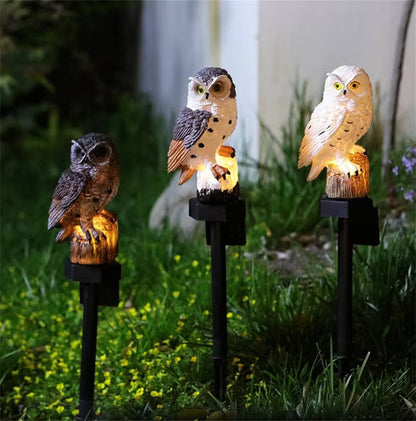 🔥Halloween Pre Sale🔥Waterproof Solar Owl Light – LED Pathway Light for Lawn, Garden & Outdoor Decor