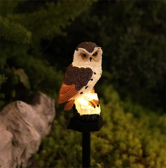 🔥Halloween Pre Sale🔥Waterproof Solar Owl Light – LED Pathway Light for Lawn, Garden & Outdoor Decor
