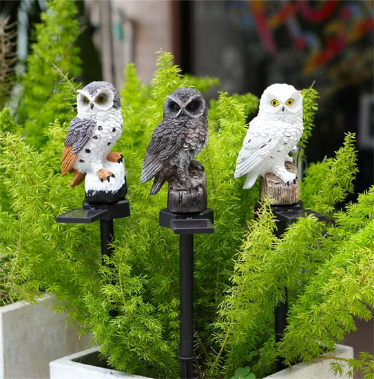 🔥Halloween Pre Sale🔥Waterproof Solar Owl Light – LED Pathway Light for Lawn, Garden & Outdoor Decor