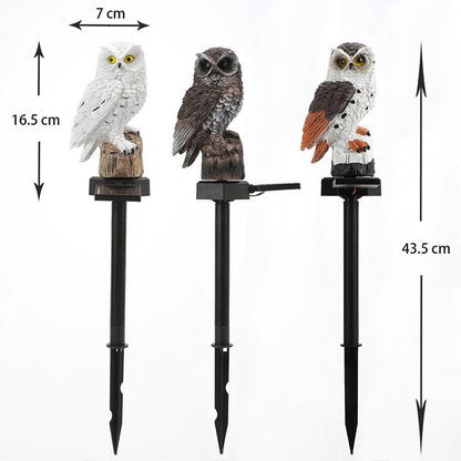 🔥Halloween Pre Sale🔥Waterproof Solar Owl Light – LED Pathway Light for Lawn, Garden & Outdoor Decor