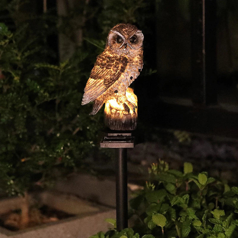 🔥Halloween Pre Sale🔥Waterproof Solar Owl Light – LED Pathway Light for Lawn, Garden & Outdoor Decor